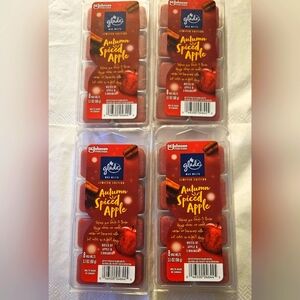 4X GLADE Wax Melts-Autumn Spuced Apple -LIMITED EDITION * Total 32 Cubes